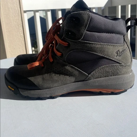 Danner Inquire Mid Waterproof Hiking Boots In Dark Grey/Salmon-Sz 8 - Picture 4 of 16